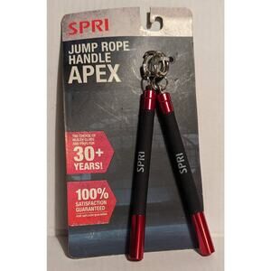 SPRI Apex Jump Rope Handles ONLY on Carabiner Clips NWT 2.2oz Aluminum Foam Grip